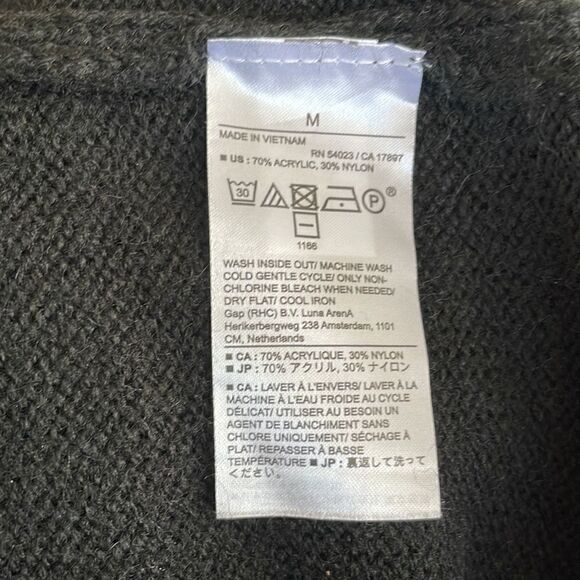 BANANA REPUBLIC Essential Crew Neck Sweater, Black, Size Medium - Picture 11 of 11